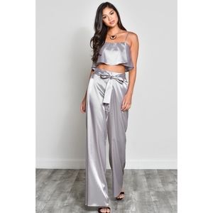 Silver Pin Stripe Set
